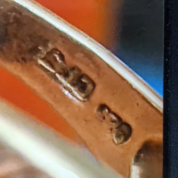 925 sterling silver cfj modern swirl ring size 9ish - Picture 7 of 11